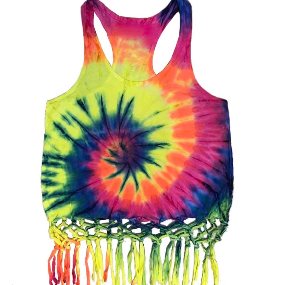 NEW Tie Dye Fringe Tank Top | Fringe Tank Top Boho | NWT